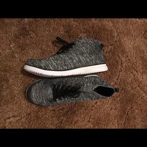 Black and silver sparkle tennis shoes